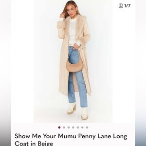 Show Me Your MuMu Beige Penny Lane Coat